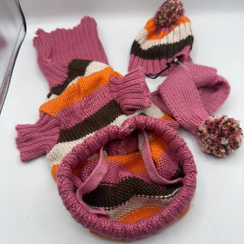 Zack & Zoey Dog Knit Sweater Set Size Medium